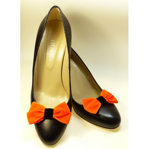 Orange 2025 velvet shoes